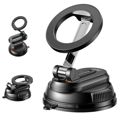 Upgraded Magnetic Phone Holder,Unpowered Version 360° Rotatable Adjustable and Foldable Magnetic & Vacuum Adsorption Car Holder, No Noise for Iphone & Android Summerwins