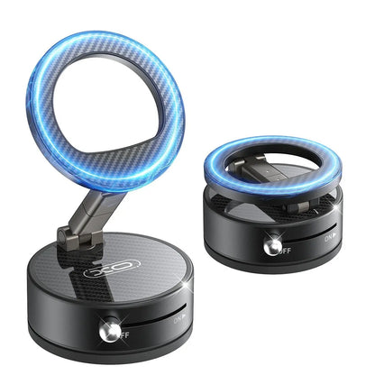 Upgraded Magnetic Phone Holder,Unpowered Version 360° Rotatable Adjustable and Foldable Magnetic & Vacuum Adsorption Car Holder, No Noise for Iphone & Android Summerwins